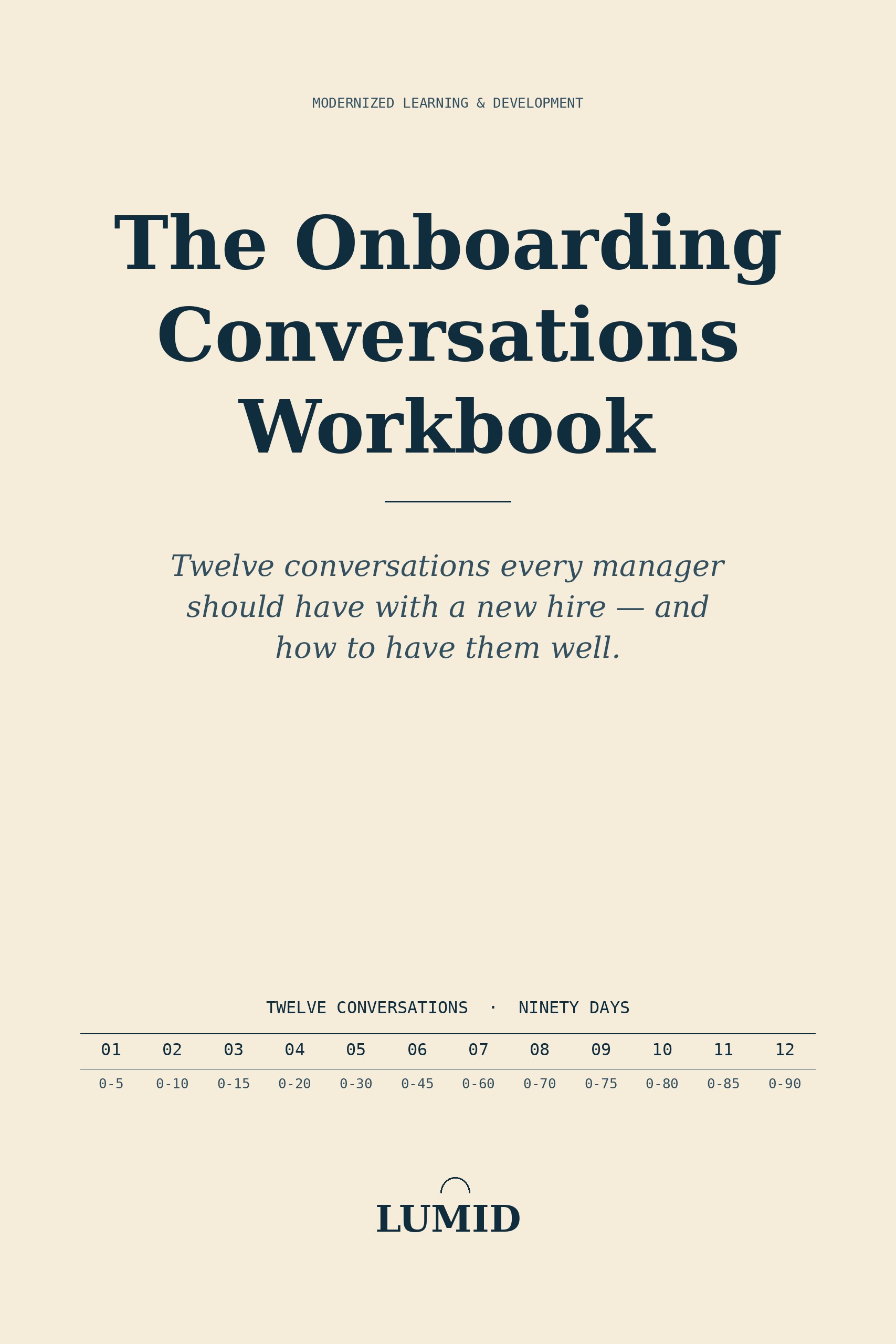 The Onboarding Conversations Workbook cover